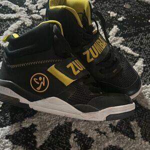 Zumba Fitness Kids Sneakers - Black and Yellow Accents